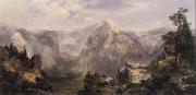 Thomas Moran Half Dome,Yosemite oil painting